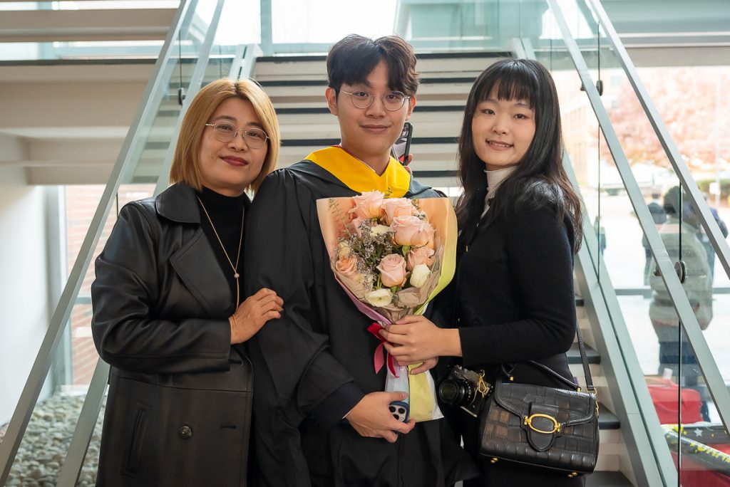 FinMath student and his family post commencement